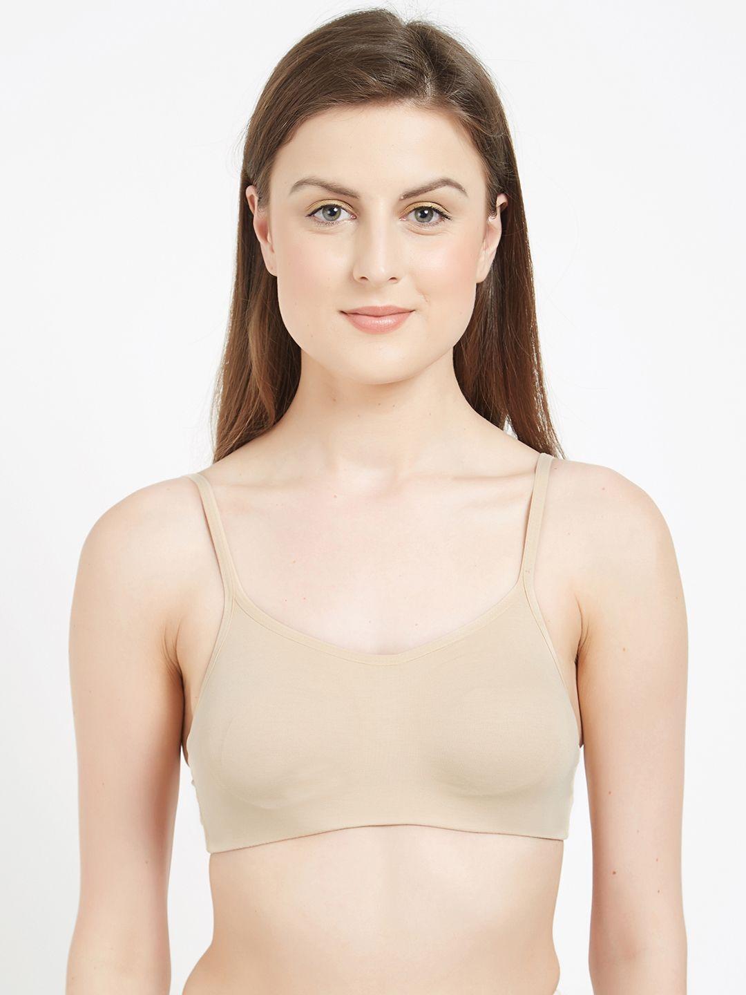 Soie Nude-Coloured Solid Non-Wired Non Padded Lounge Bra BB-04