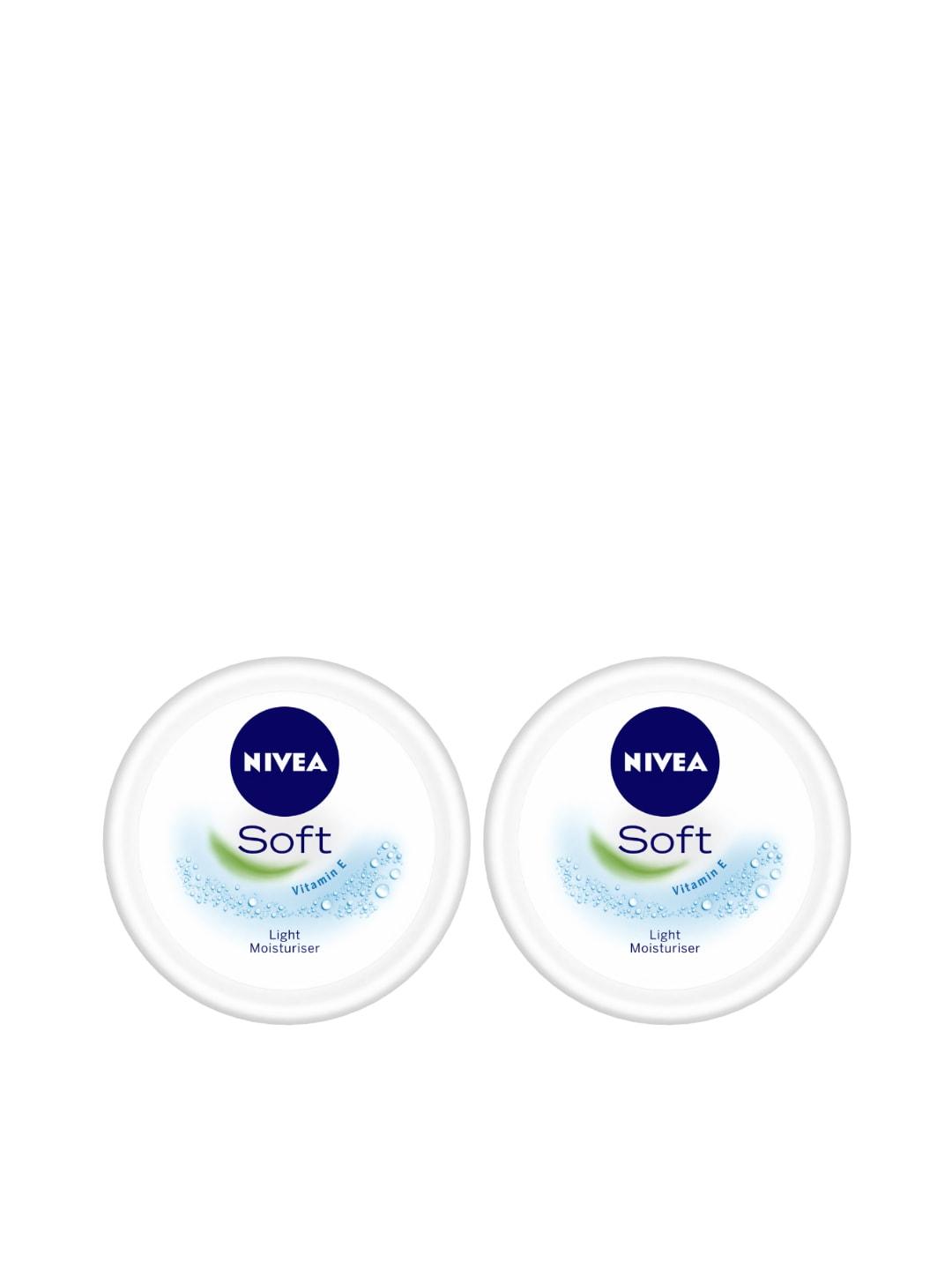 Nivea Set of 2 Soft Cream Light Moisturiser 100ml