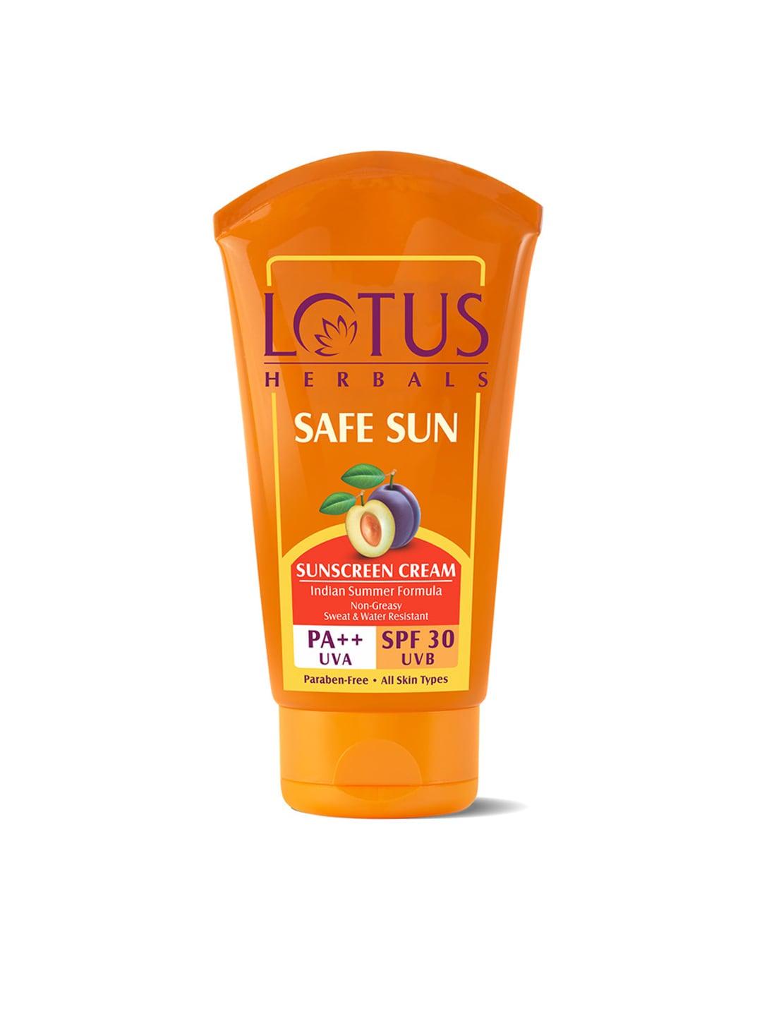 Lotus Herbals Sustainable Safe Sun PA++ SPF 30 Sun Block Cream 50 g