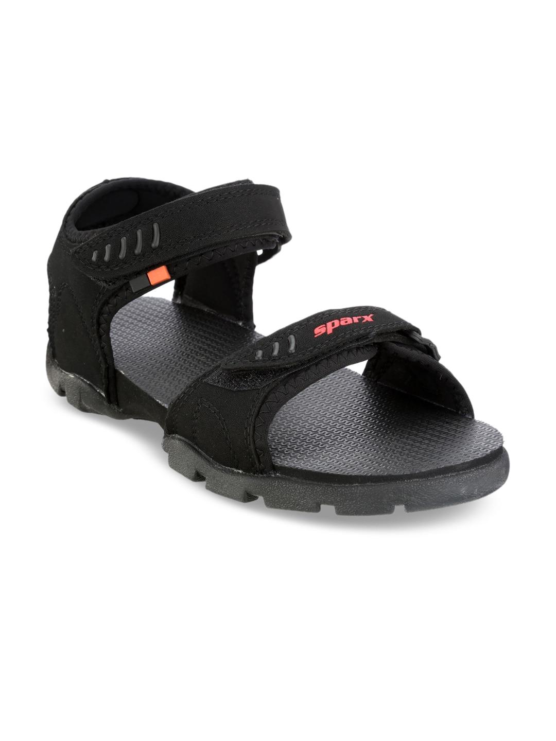 sparx-men-black-sports-sandals