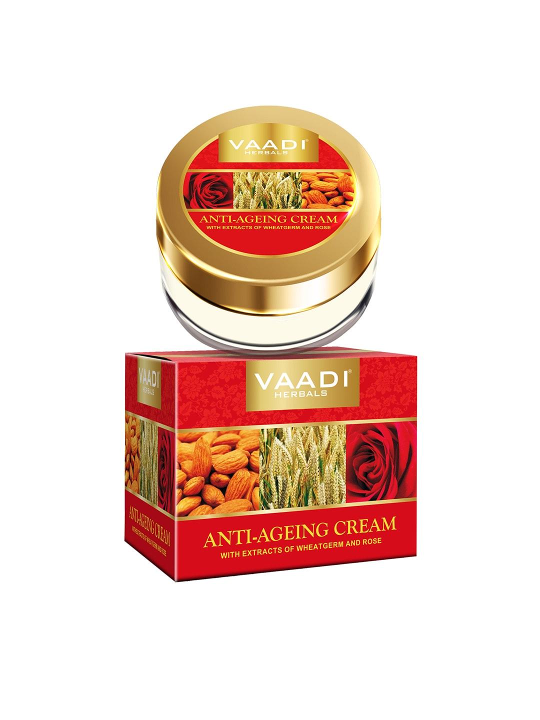 Vaadi Herbals Anti-Ageing Cream with Almond, Wheatgerm Oil & Rose Extracts - 30g