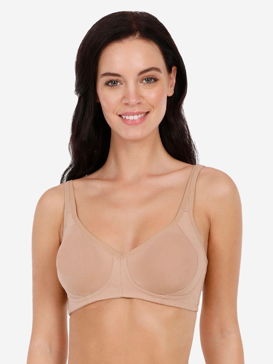 Amante Nude Solid Non-Padded Non-Wired Full Coverage Support Bra BRA10421