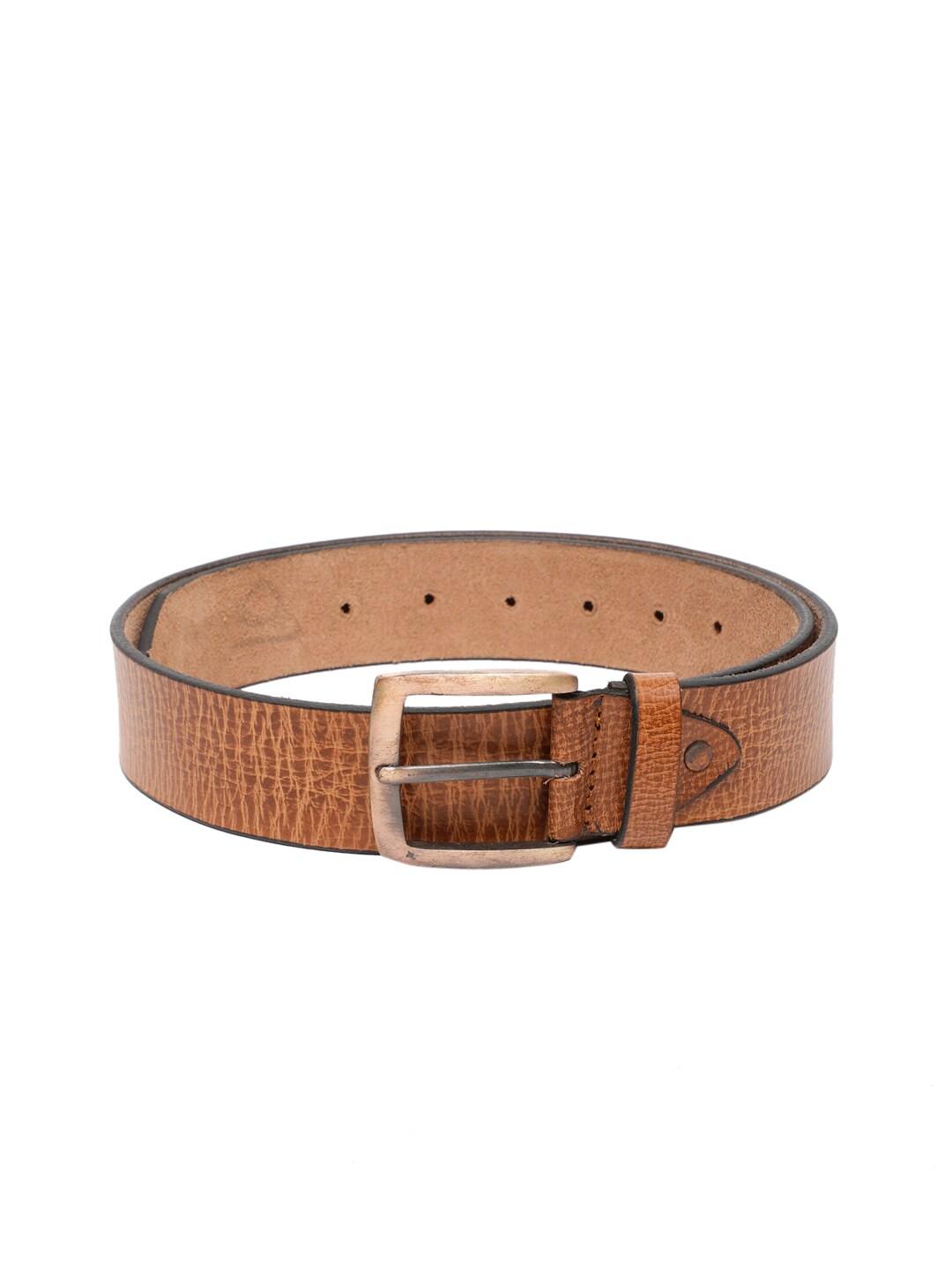 spykar-men-brown-genuine-leather-textured-belt