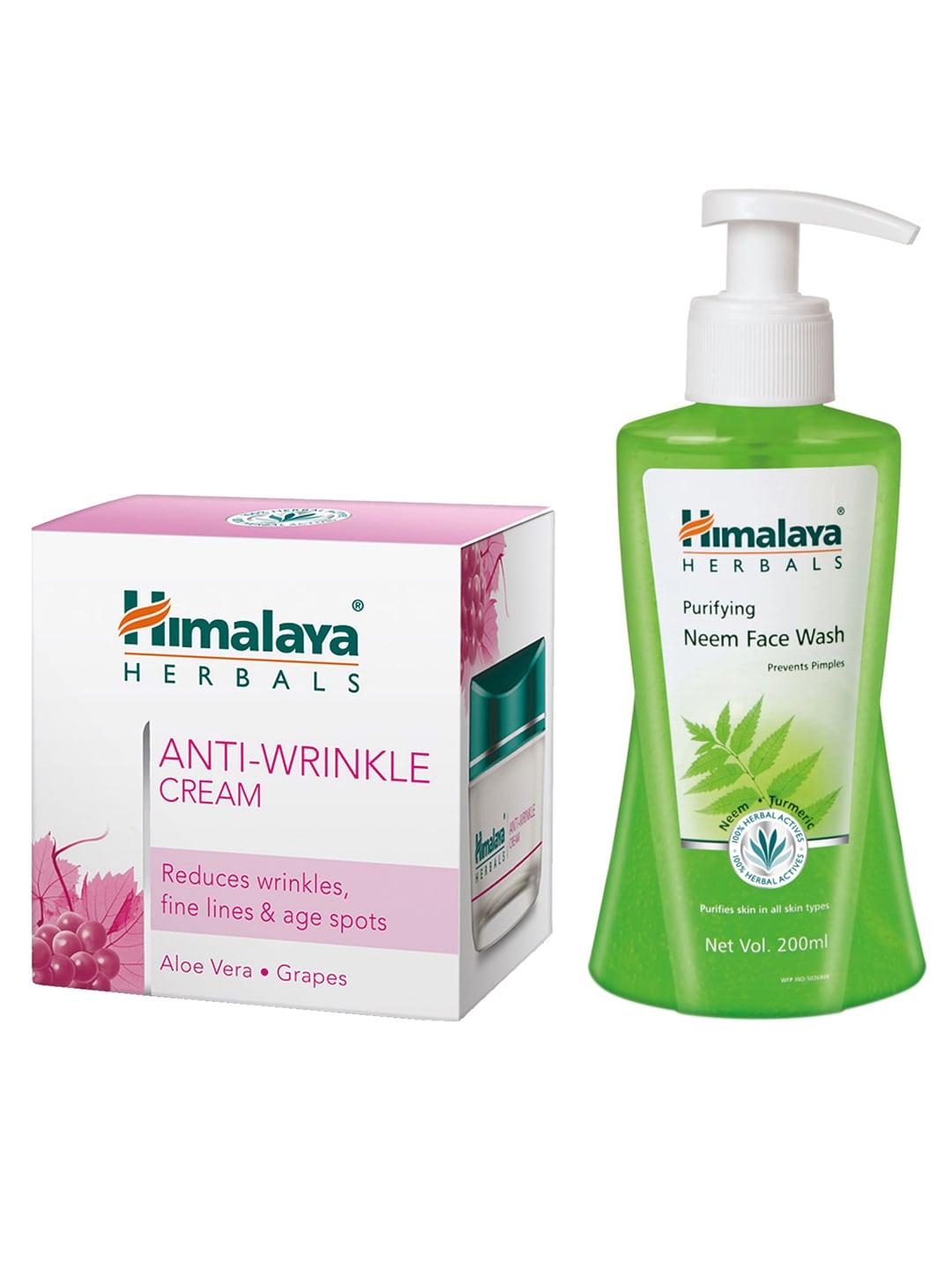 Himalaya Set of Purifying Neem Face Wash & Anti-Wrinkle Cream