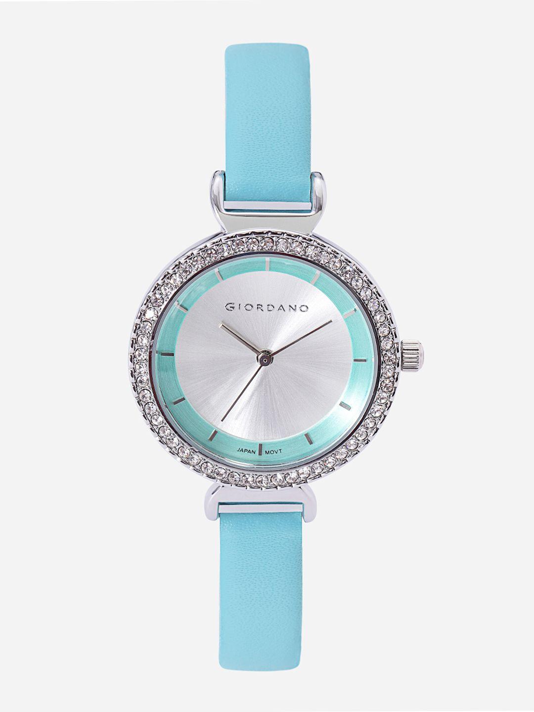 giordano-women-silver-toned-analogue-watch