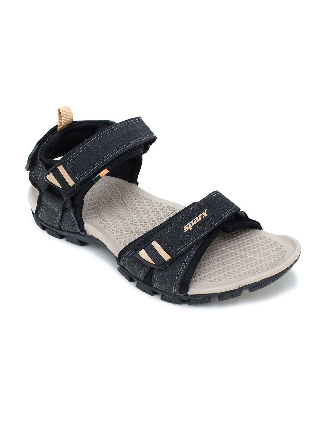 Sparx Men SS-481 Black and Beige Sports  Sandals