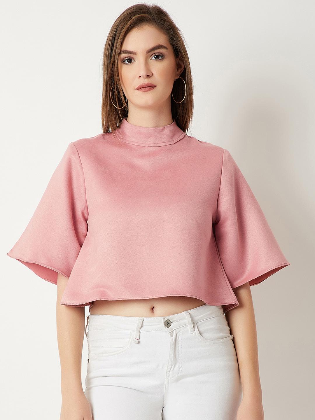 miss-chase-women-pink-solid-a-line-top