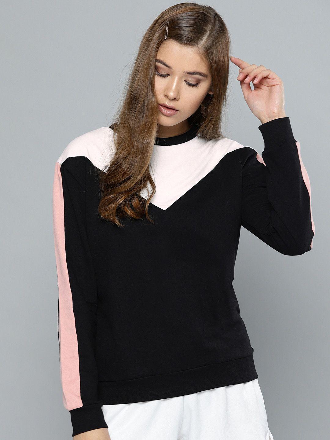 harpa-women-black-&-white-colourblocked-sweatshirt