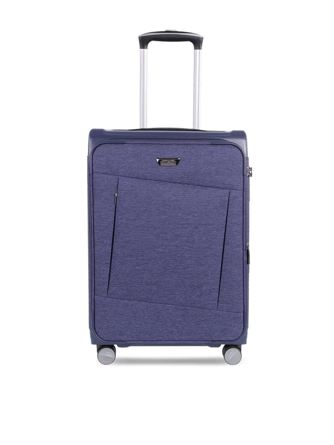 Nasher Miles Navy Blue Budapest Hard PP & Soft Melange Cabin Luggage Bag