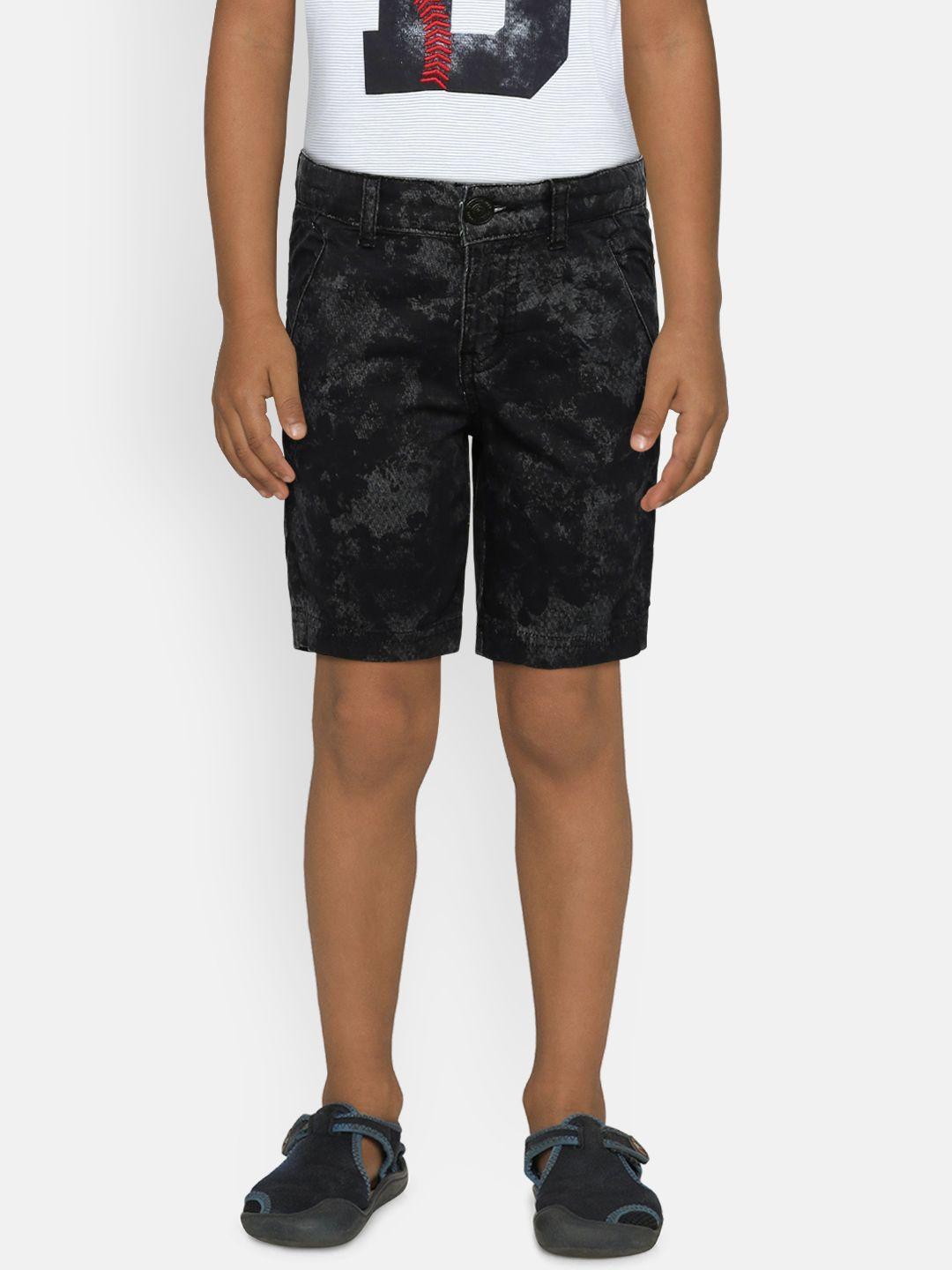 Gini and Jony Boys Charcoal Grey Regular Fit Shorts