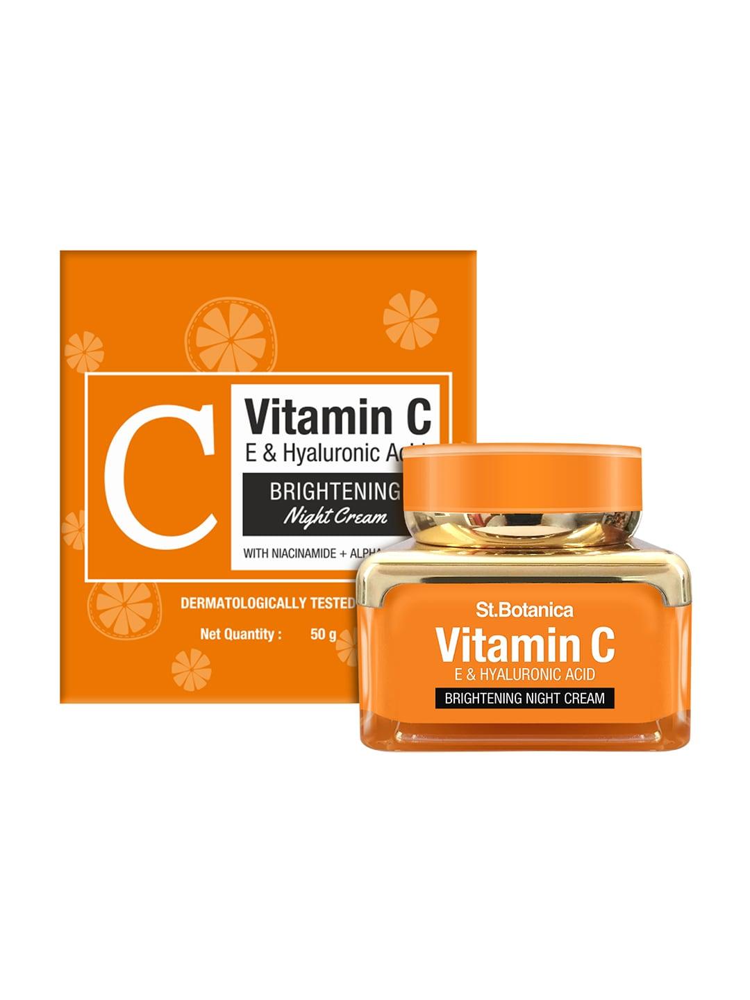 StBotanica Vitamin C & Hyaluronic Acid Brightening Night Cream - 50 g