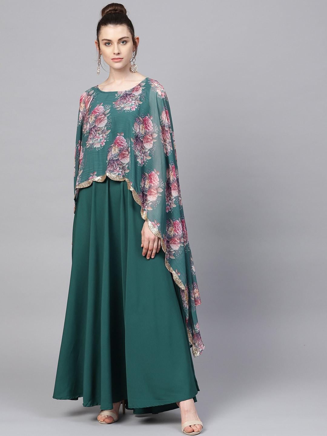 ahalyaa-women-green-digital-printed-maxi-dress