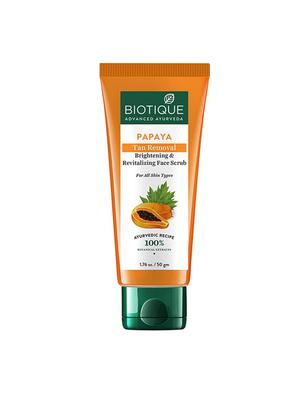 Biotique Bio Papaya Revitalizing Tan Removal Scrub for All Skin Types 100 g
