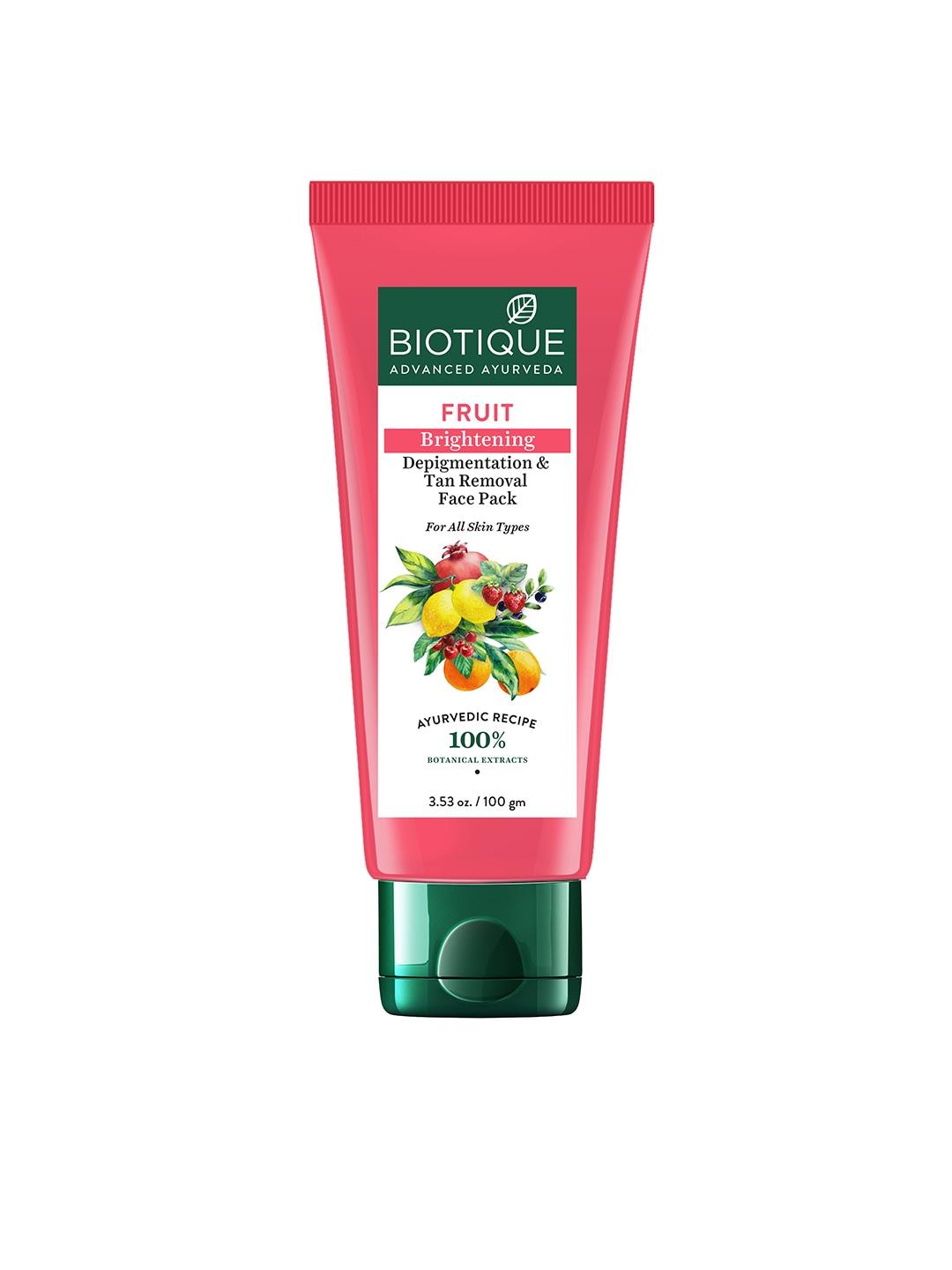 Biotique Bio Fruit Whitening, Depigmentation & Tan Removal Sustainable Face Pack 100 g