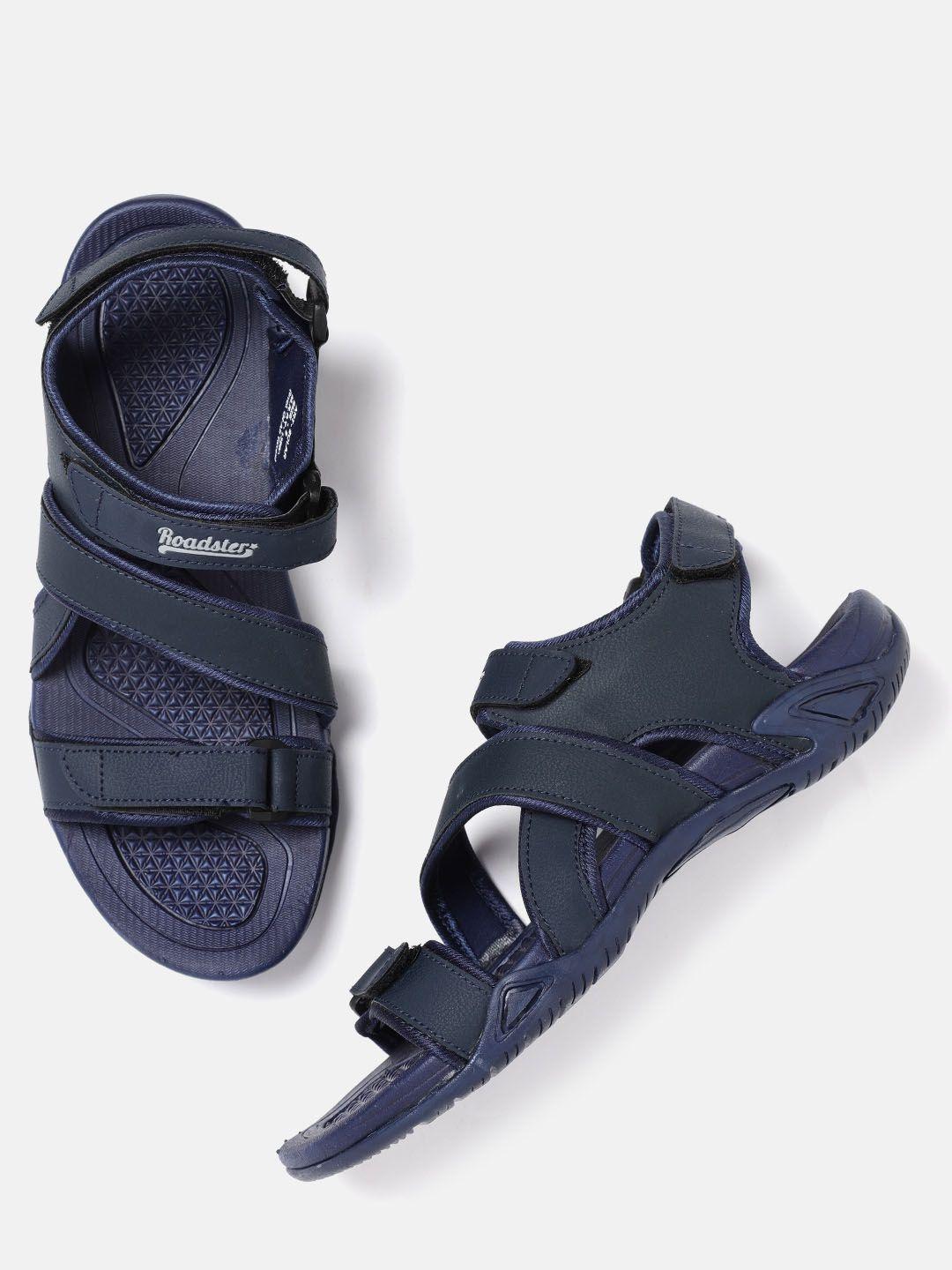 The Roadster Lifestyle Co Men Navy Blue Sports Sandals