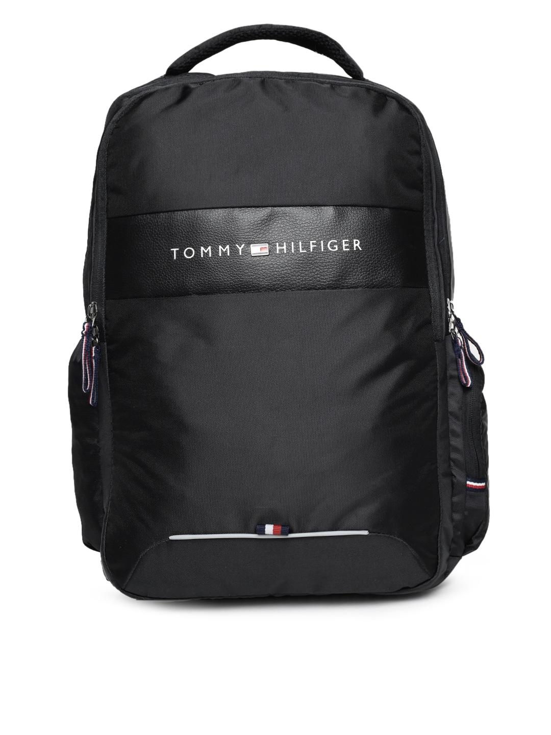 tommy-hilfiger-unisex-black-solid-backpack