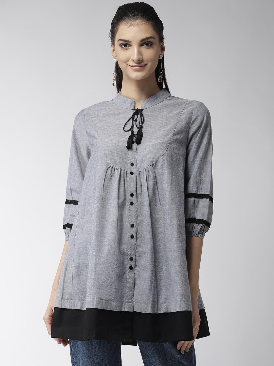 Style Quotient Grey Solid Tunic