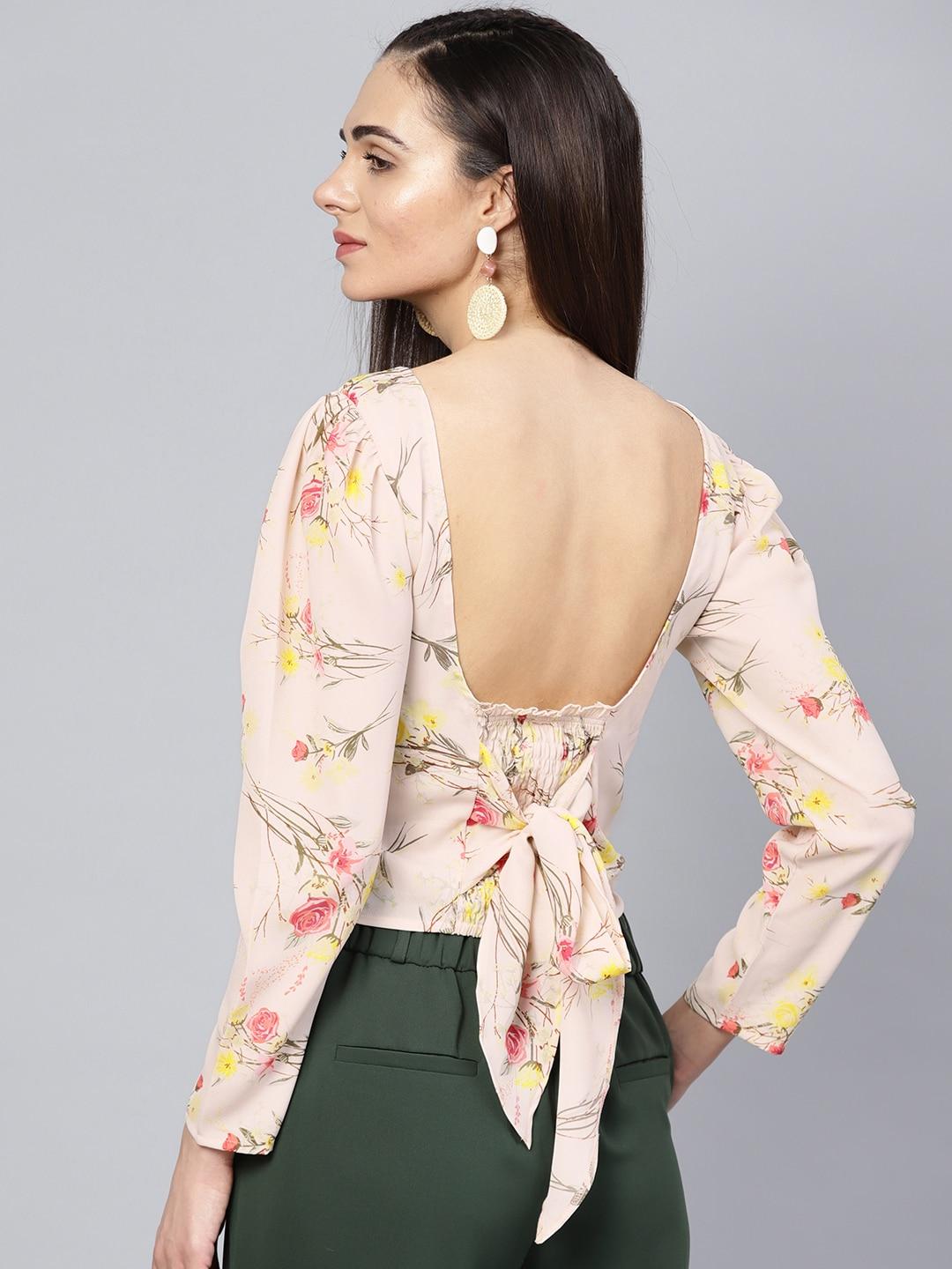 athena-women-peach-coloured-floral-print-styled-back-top