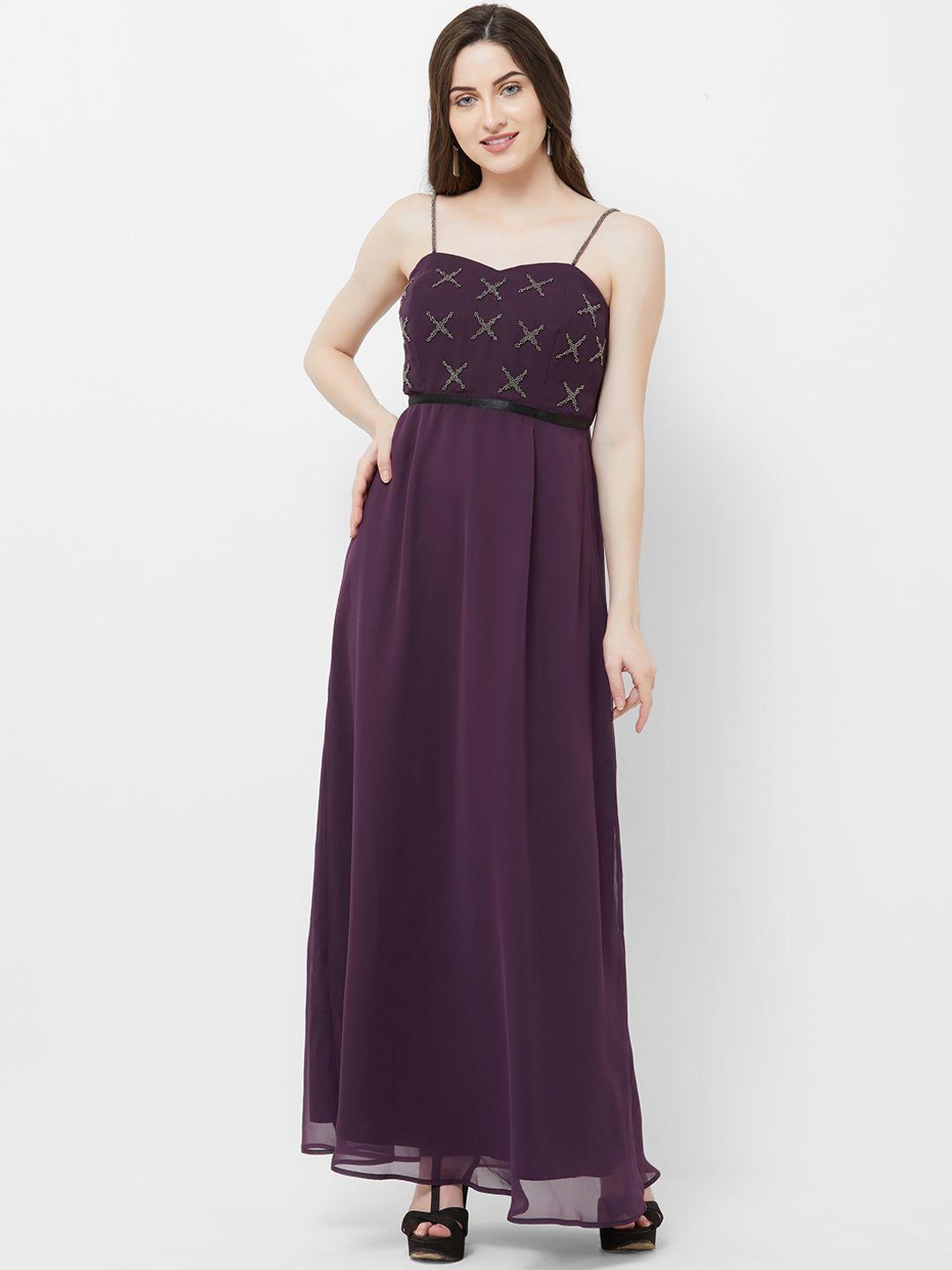 mish-women-purple-embellished-maxi-dress