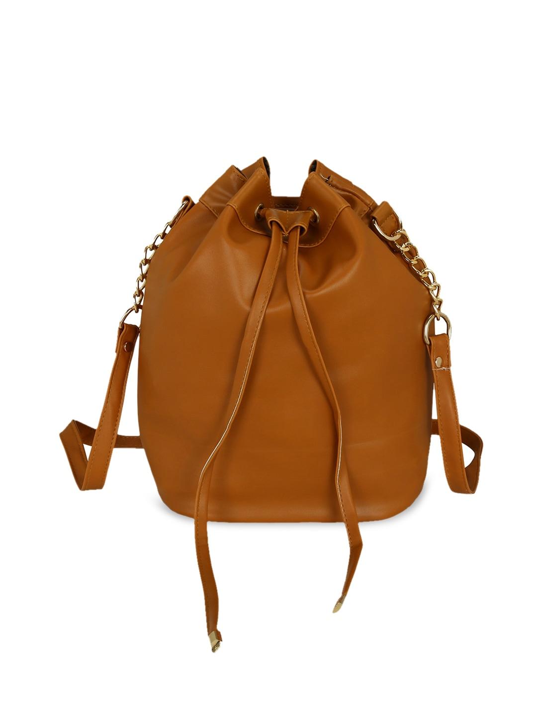 KLEIO Brown Solid Shoulder Bag