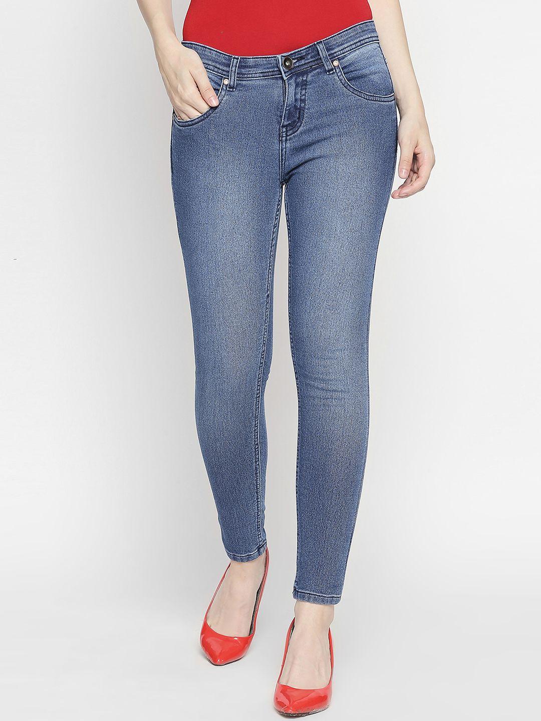 high-star-women-blue-slim-fit-mid-rise-clean-look-stretchable-jeans
