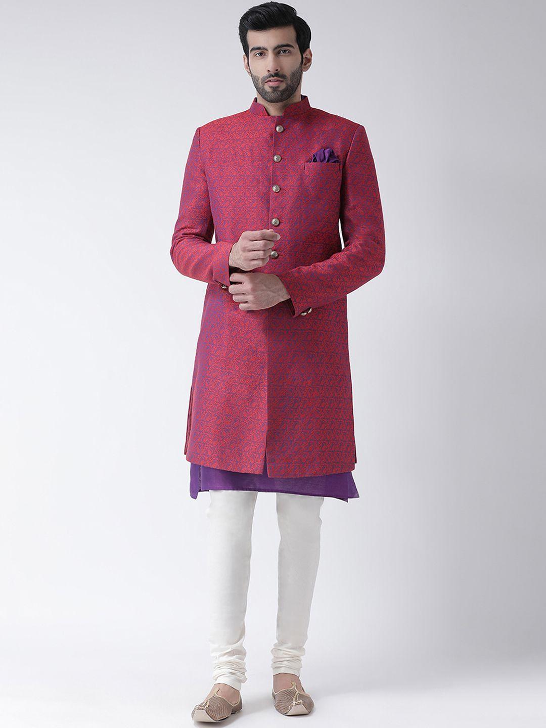 kisah-men-multicoloured-sherwani-churidar-set