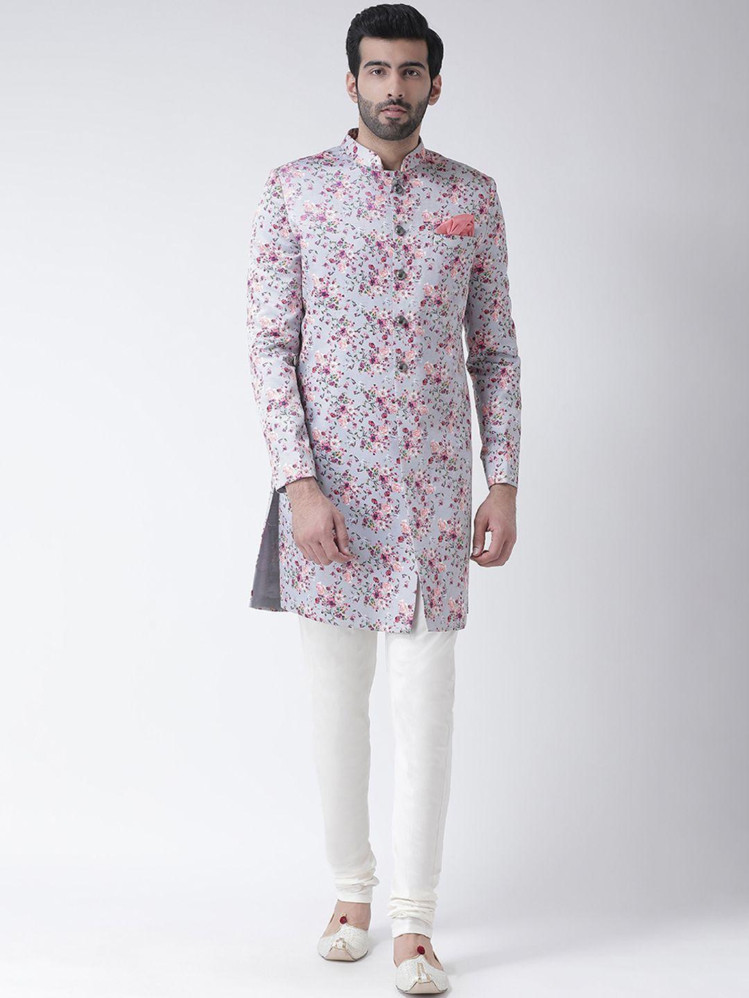 kisah-men-multicoloured-floral-print-sherwani