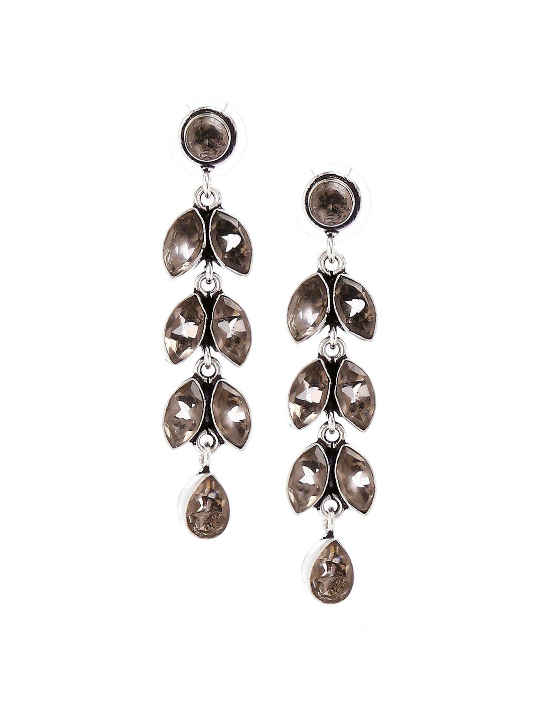 bamboo-tree-jewels-transparent-&-silver-toned-contemporary-drop-earrings