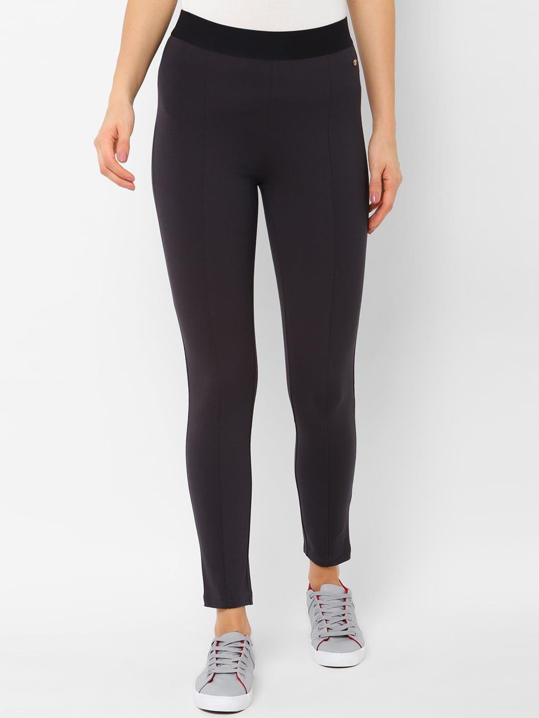 allen-solly-woman-charcoal-grey-regular-fit-solid-jeggings