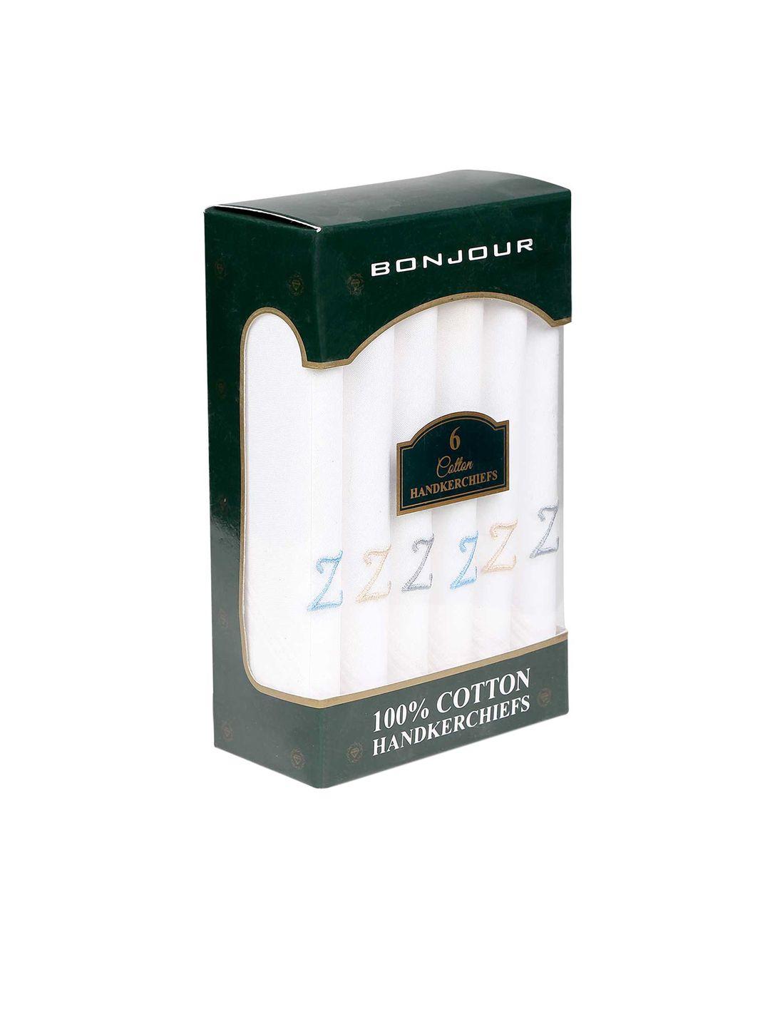bonjour-men-set-of-6-white-solid-handkerchiefs-with-z-initials