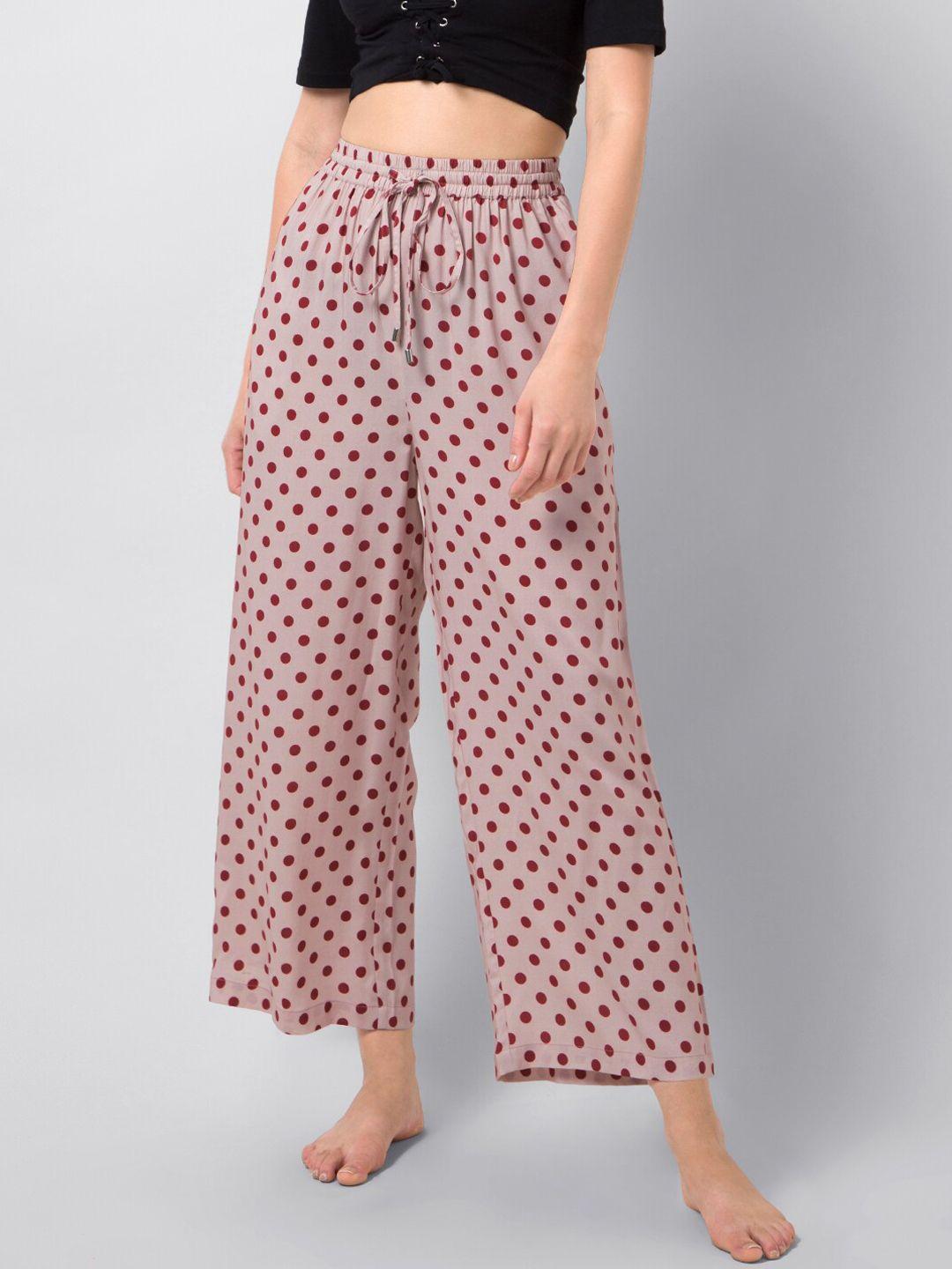 FabAlley Women Red & Pink Printed Lounge Pants BOT00550A