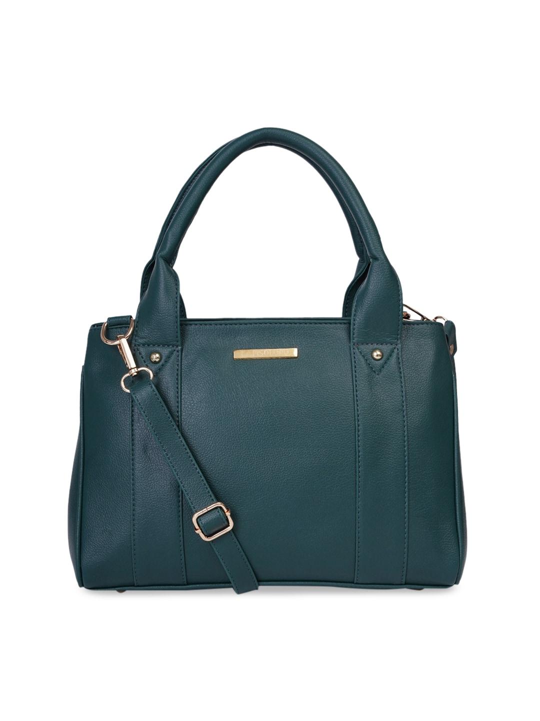 Lapis O Lupo Green Textured Handheld Bag
