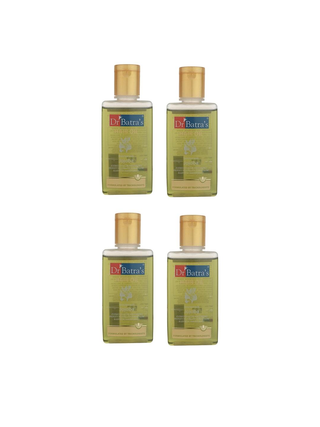 Dr. Batras Unisex Pack of 4 Olive Green Hair Oil 400 ml