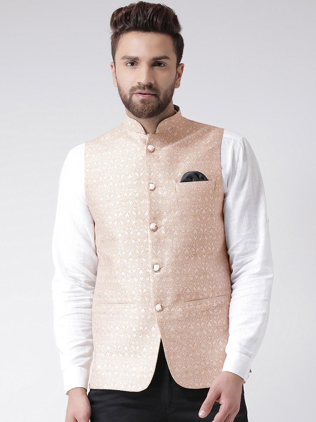 hangup-men-beige-woven-design-nehru-jacket