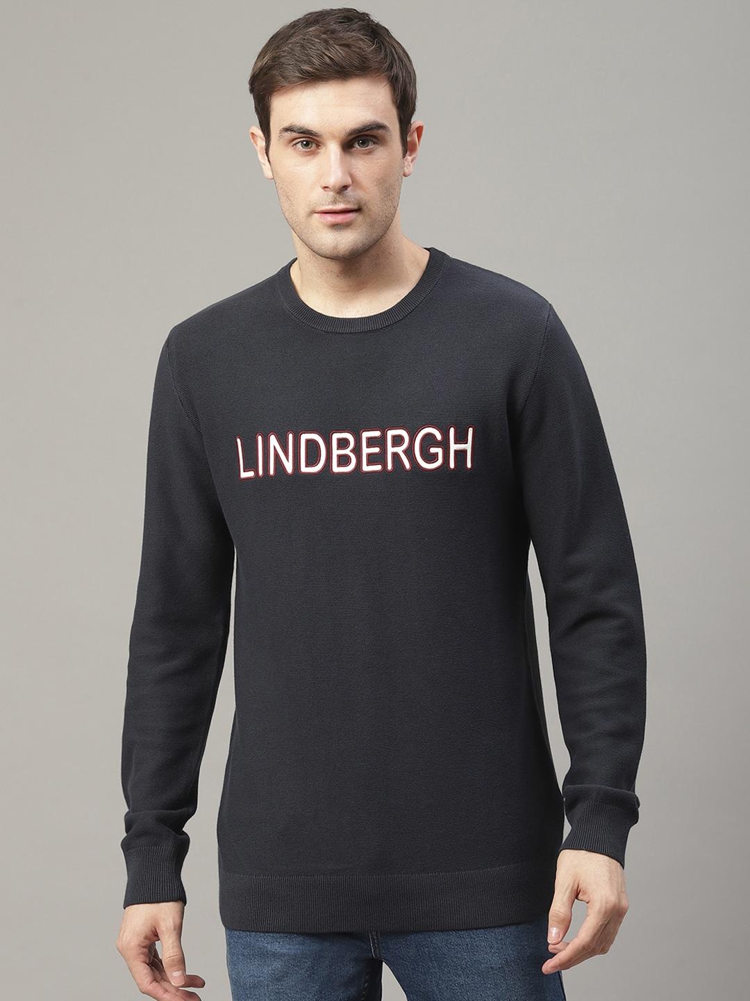 lindbergh-men-navy-blue-solid-logo-embroidered-pullover-sweater