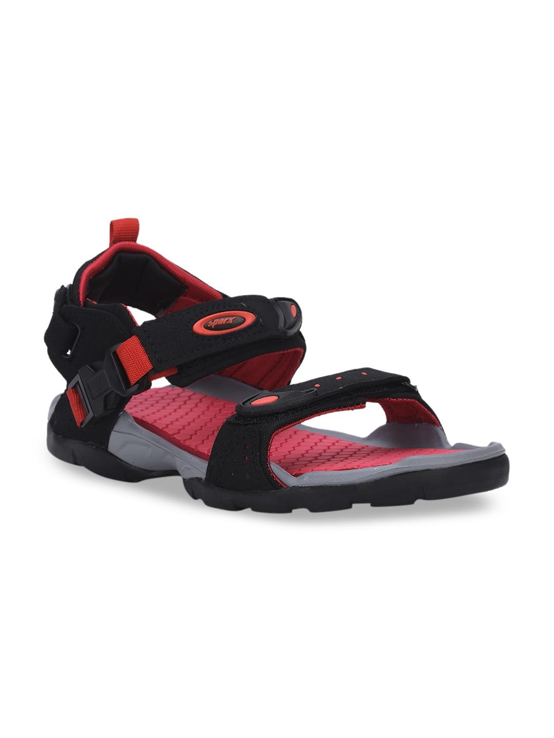 Sparx Men Black & Red SS-502 Sports Sandals
