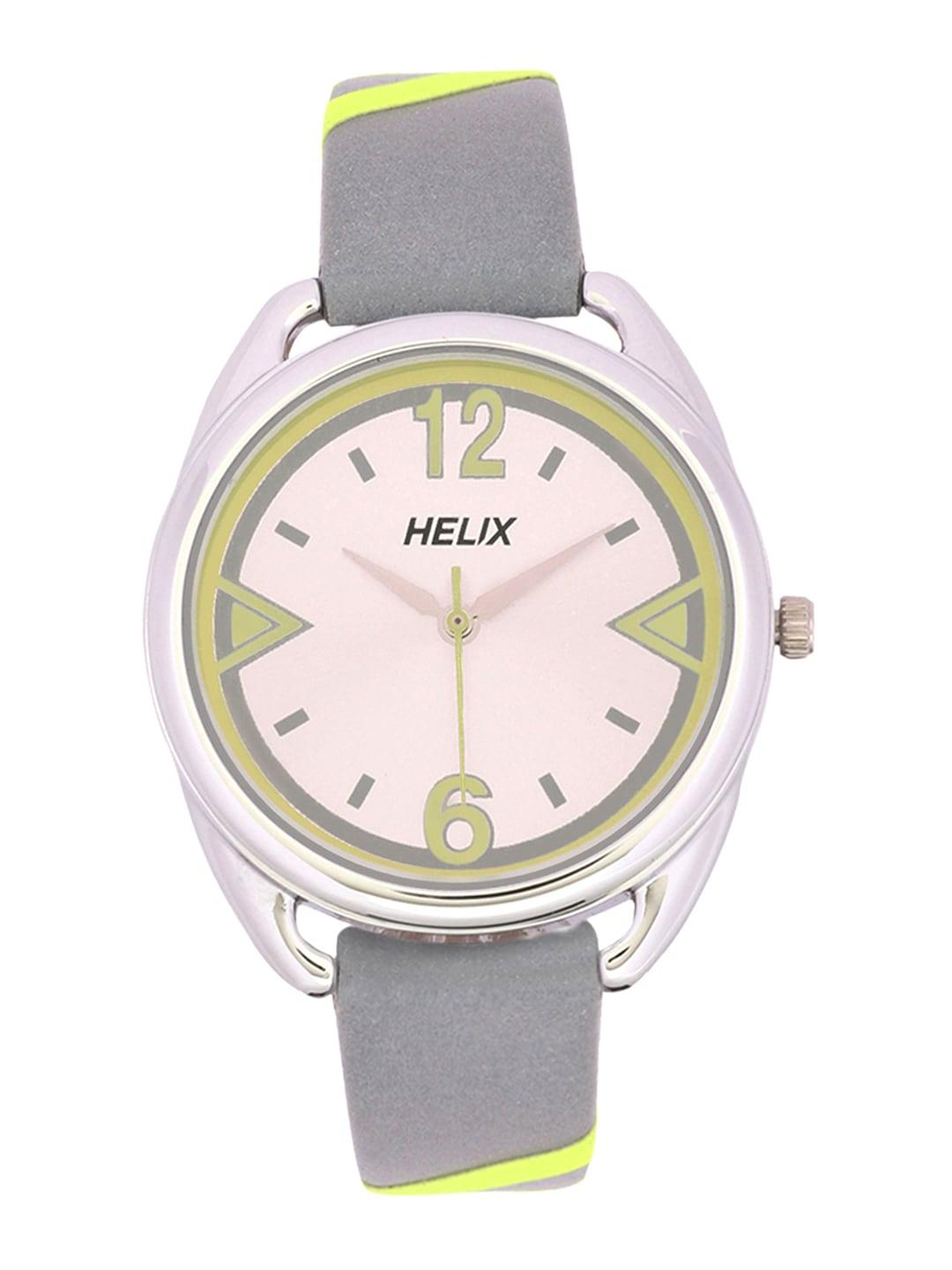 helix-women-silver-toned-analogue-watch