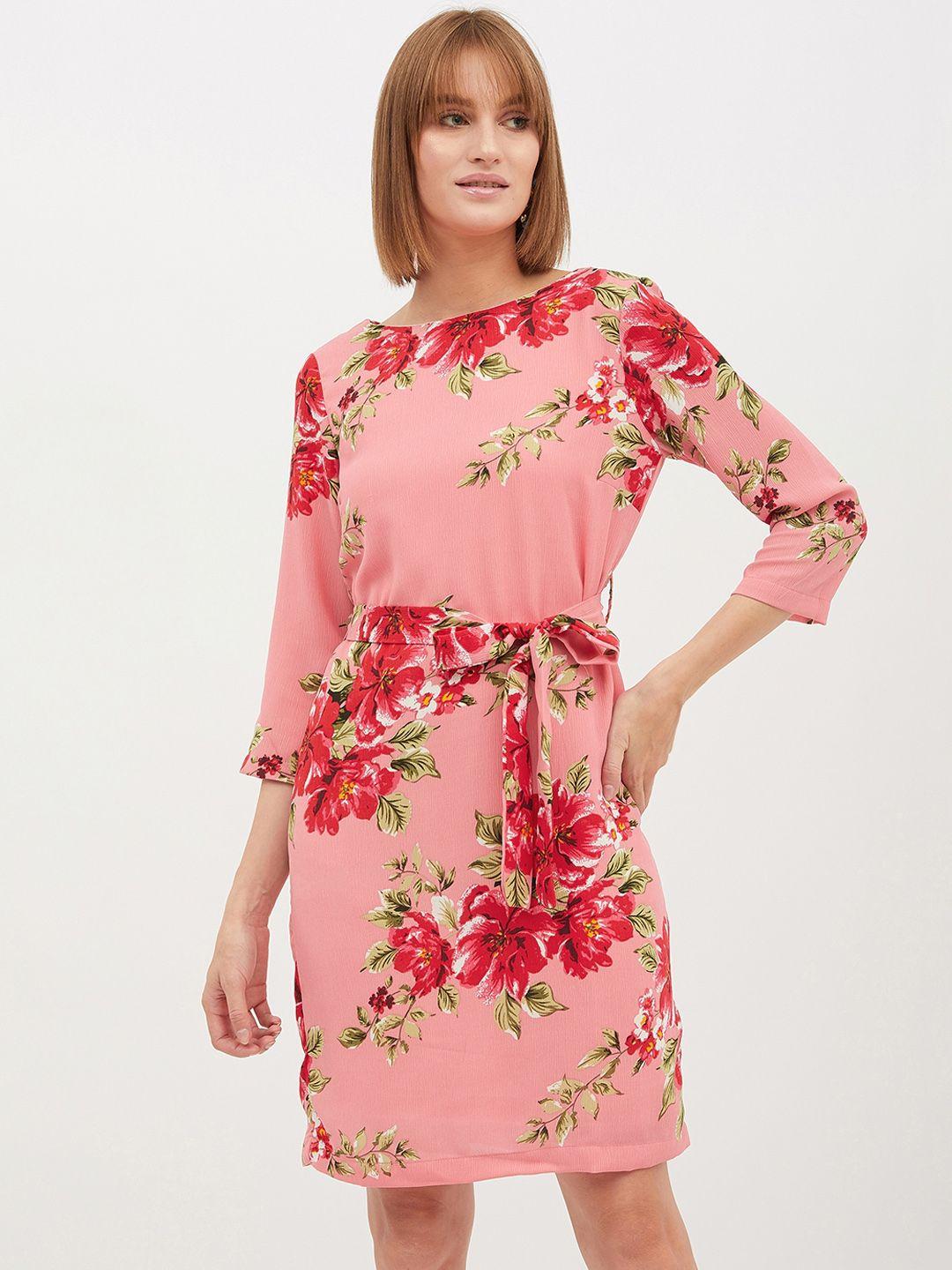 harpa-women-pink-printed-fit-and-flare-dress