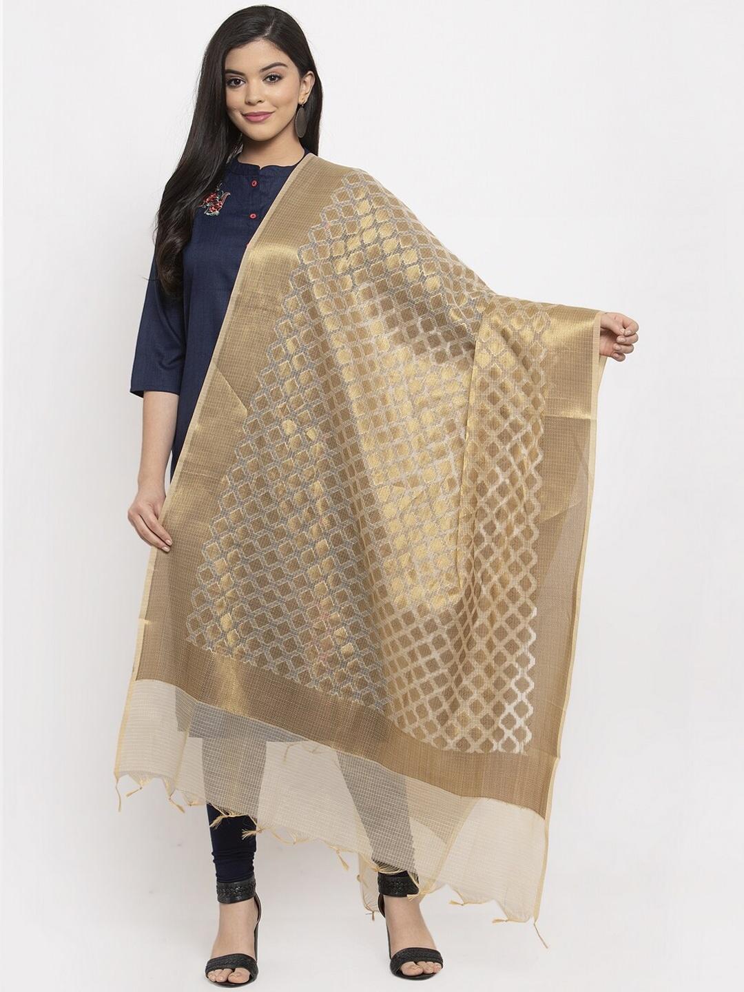 loom-legacy-gold-toned-woven-design-banarsi-jacquard-dupatta