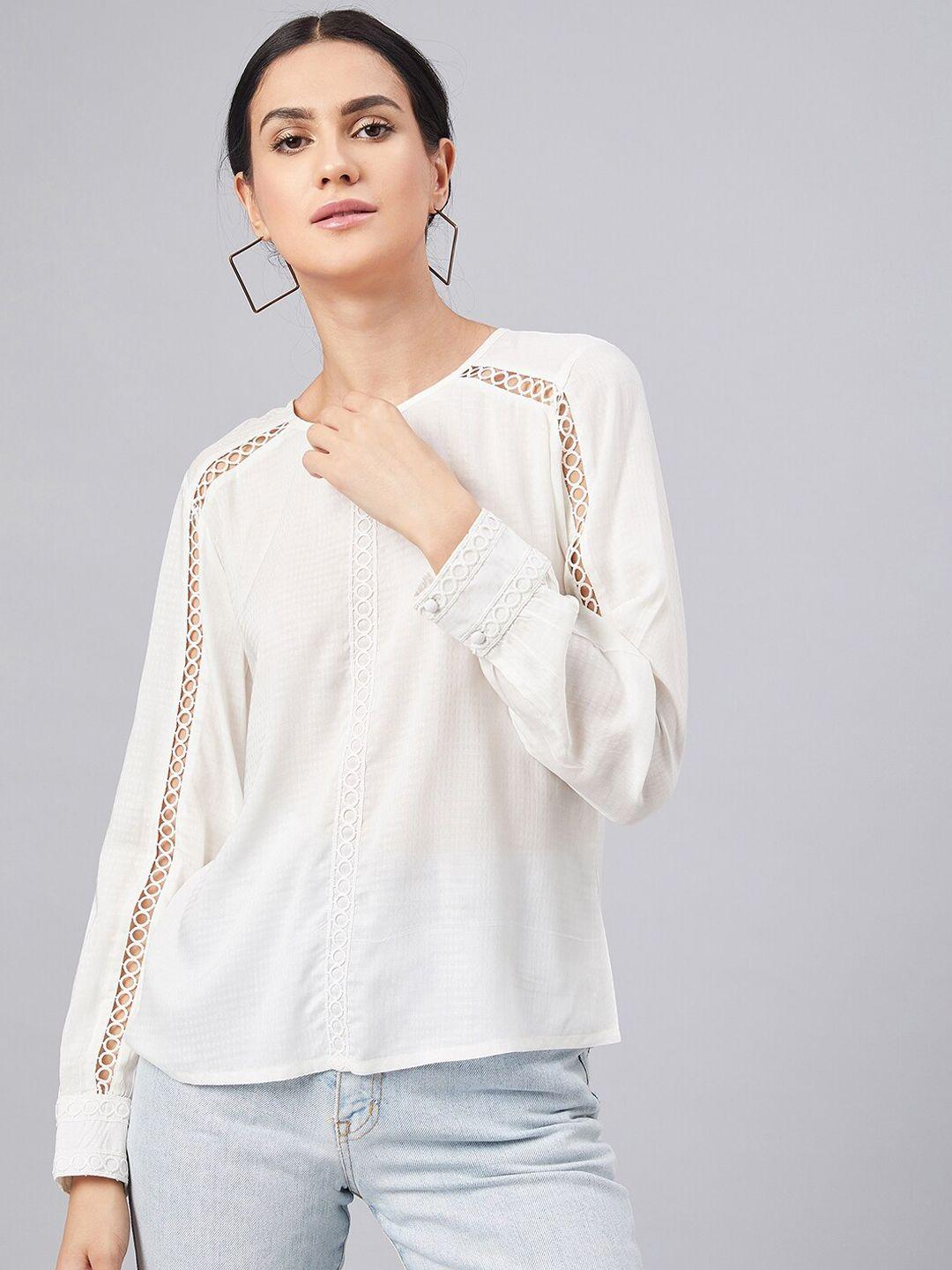 marie-claire-women-white-solid-top