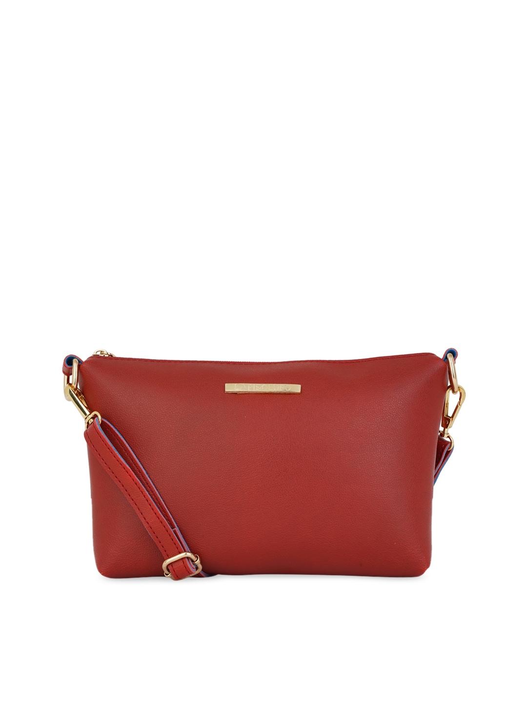 Lapis O Lupo Red Solid Sling Bag