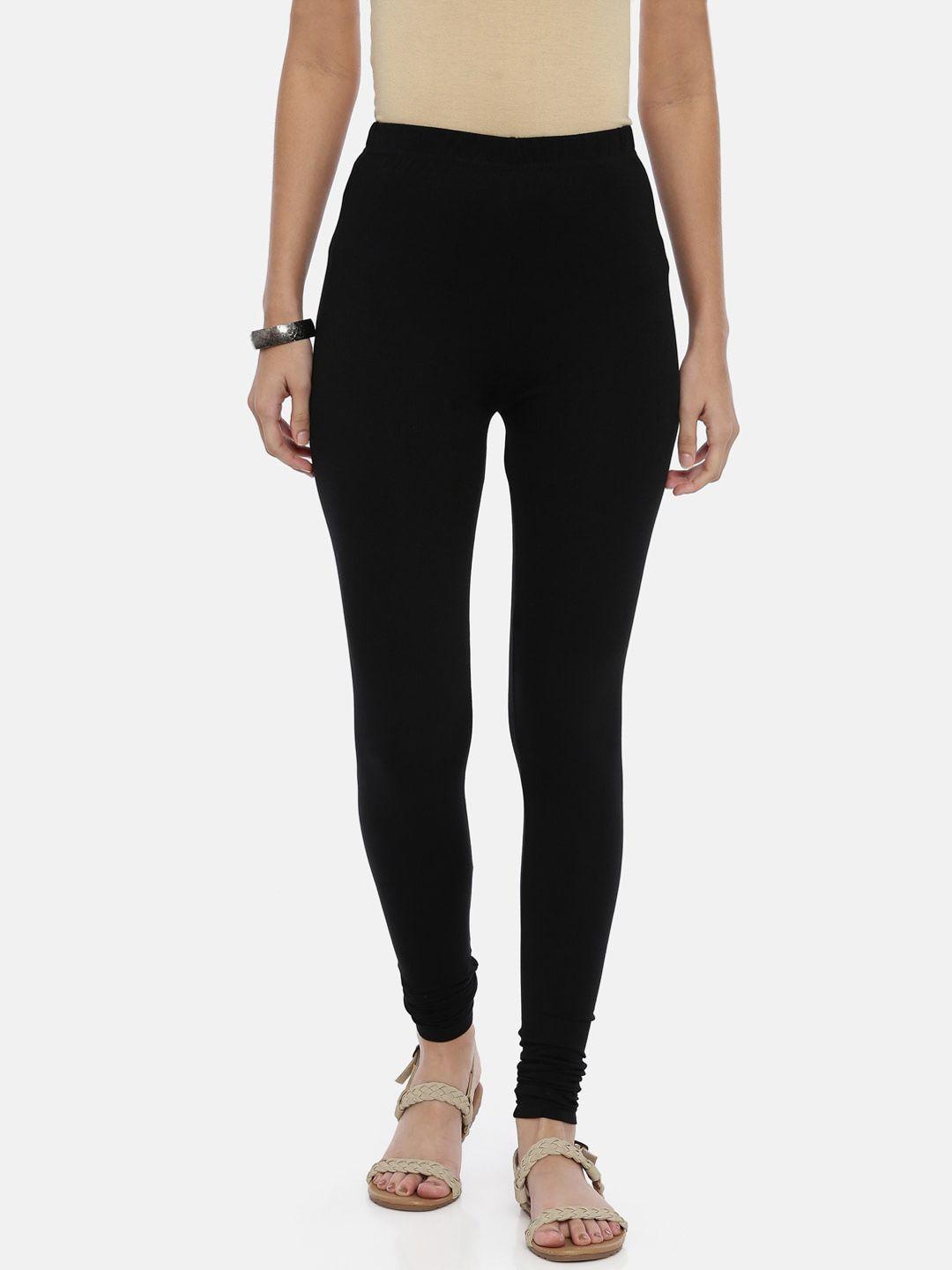 souchii-women-black-solid-slim-fit-churidar-length-leggings