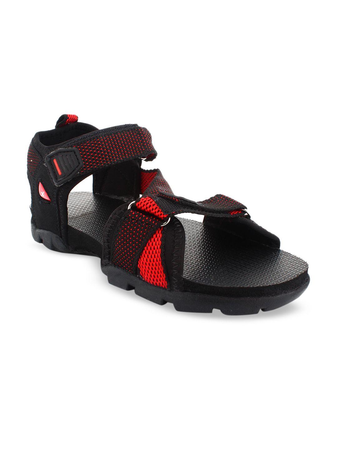 sparx-men-black-&-red-solid-sports-sandals