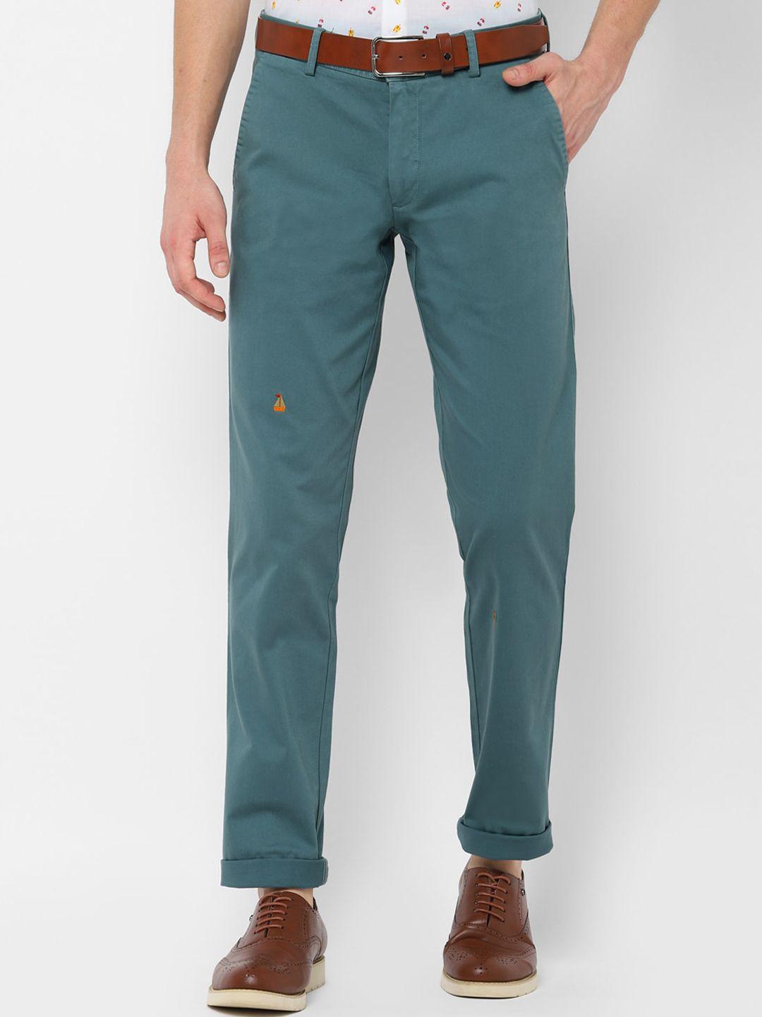 simon-carter-london-men-green-slim-fit-solid-regular-trousers