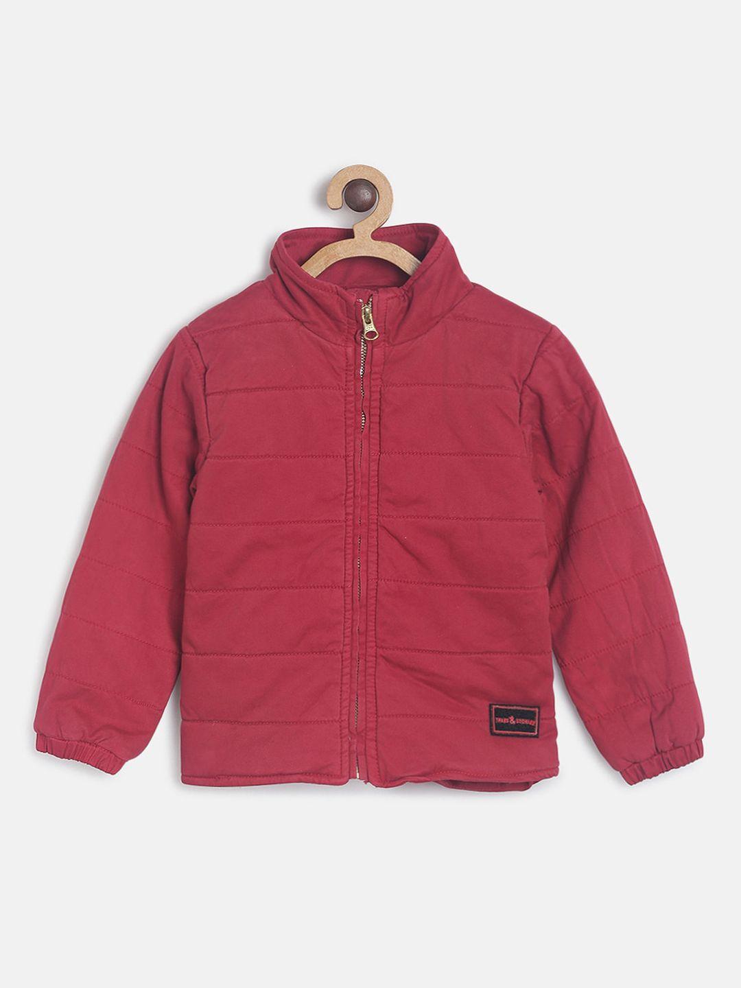 TALES & STORIES Boys Red Solid Padded Jacket