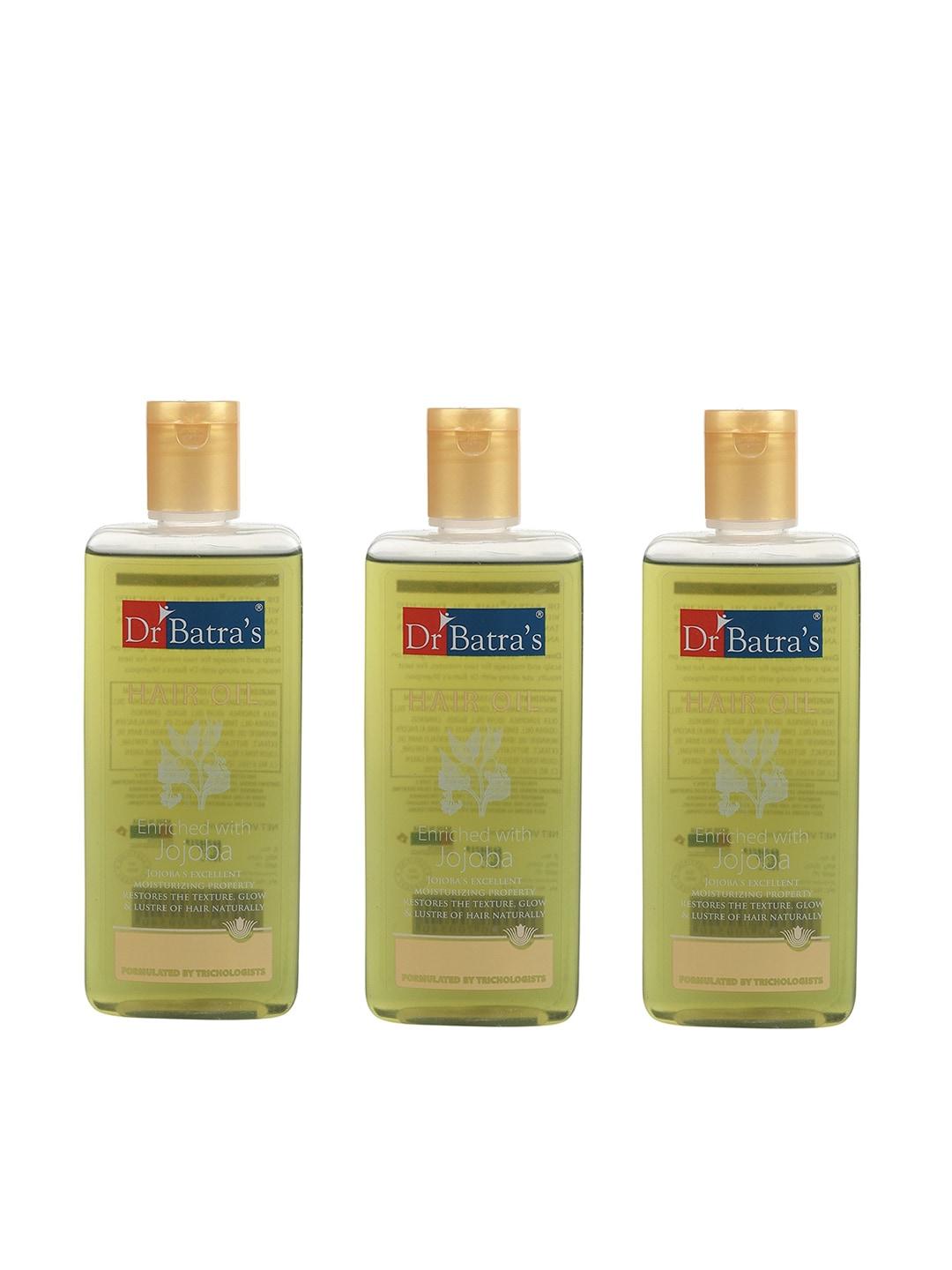 Dr. Batras Unisex Pack of 3 Olive Green Hair Oil 600 ml
