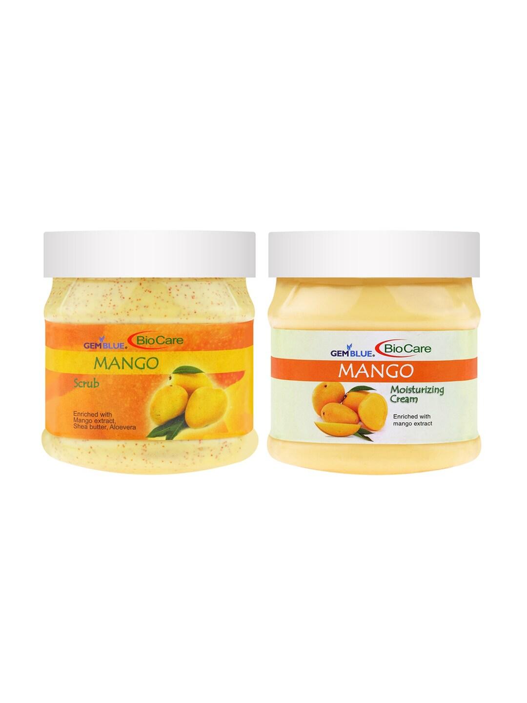 GEMBLUE BioCare Unisex Set Of 2 Mango Scrub & Cream