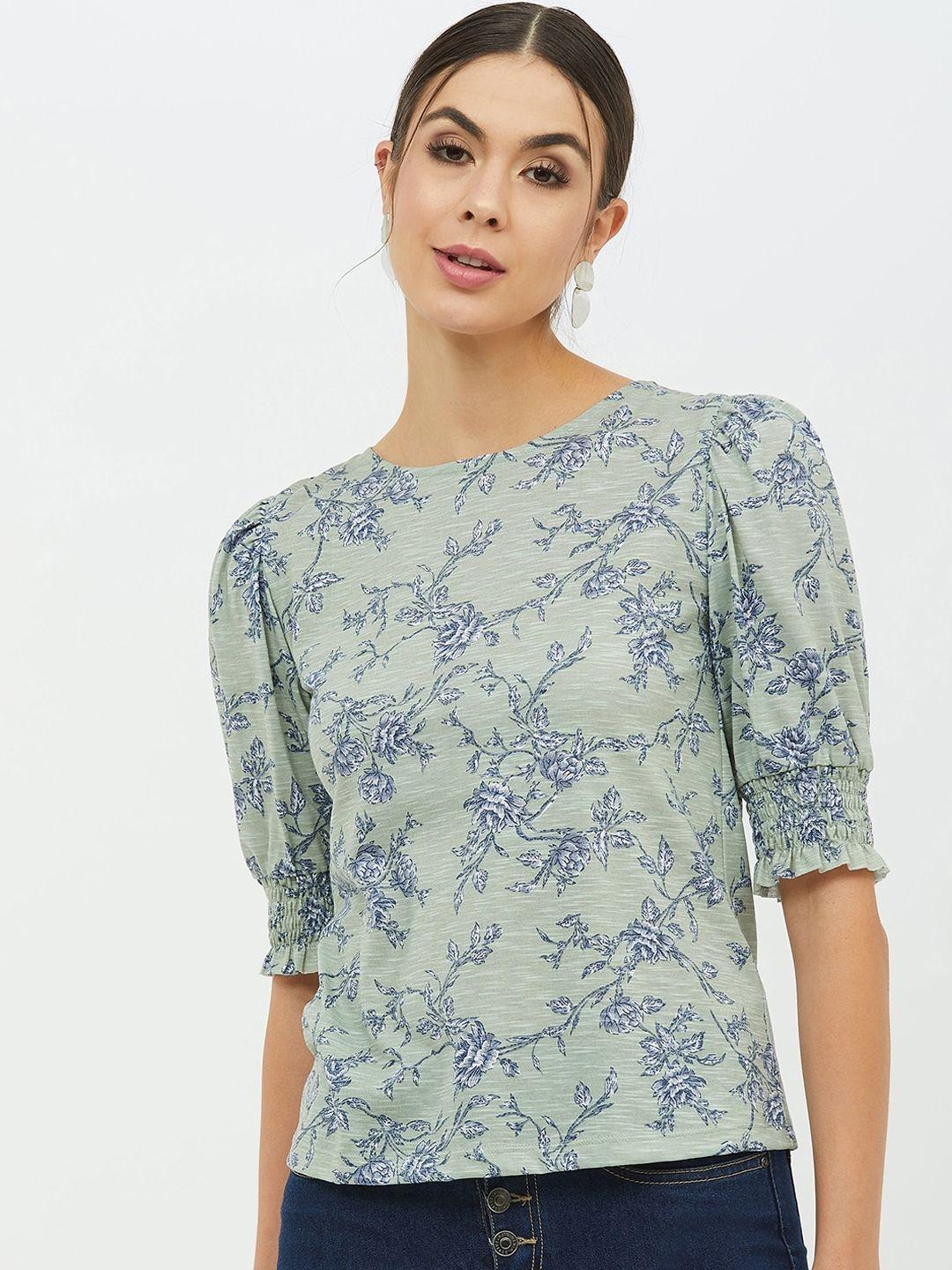 harpa-women-sea-green-printed-round-neck-t-shirt