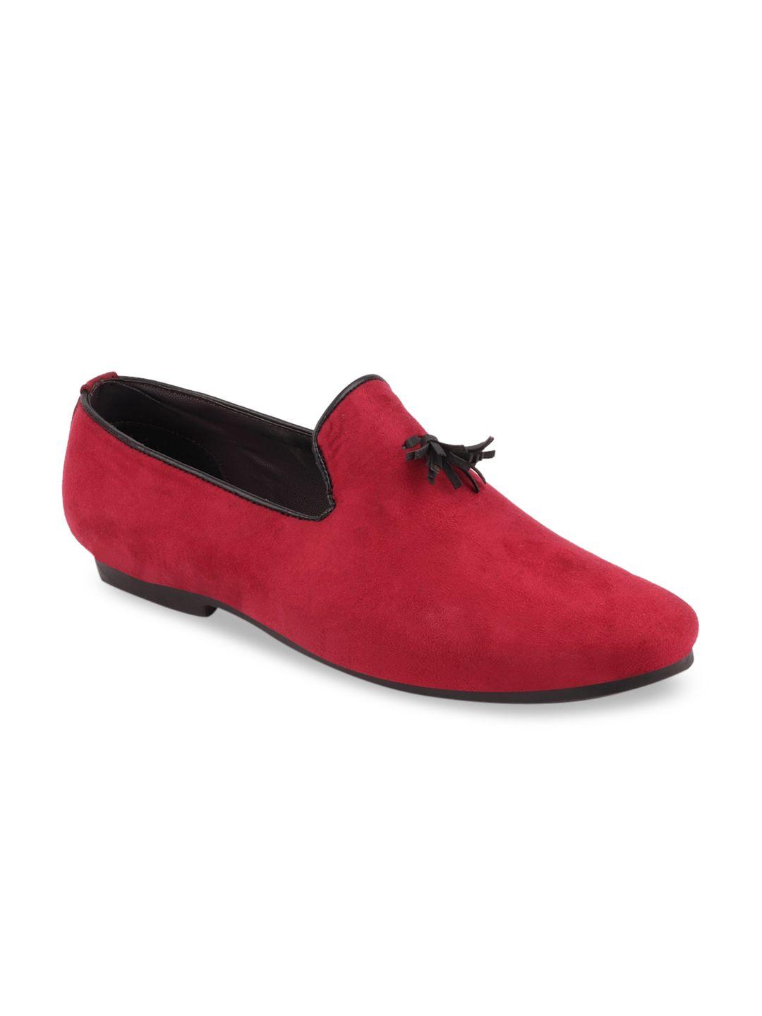 FAUSTO Men Red Loafers