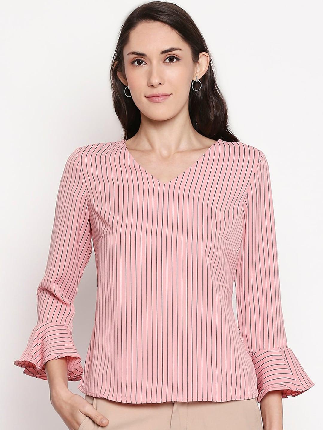 annabelle-by-pantaloons-women-pink-striped-top